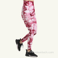 pantalon de yoga de fitness en plein air sans couture aux hanches serrées tie-dye